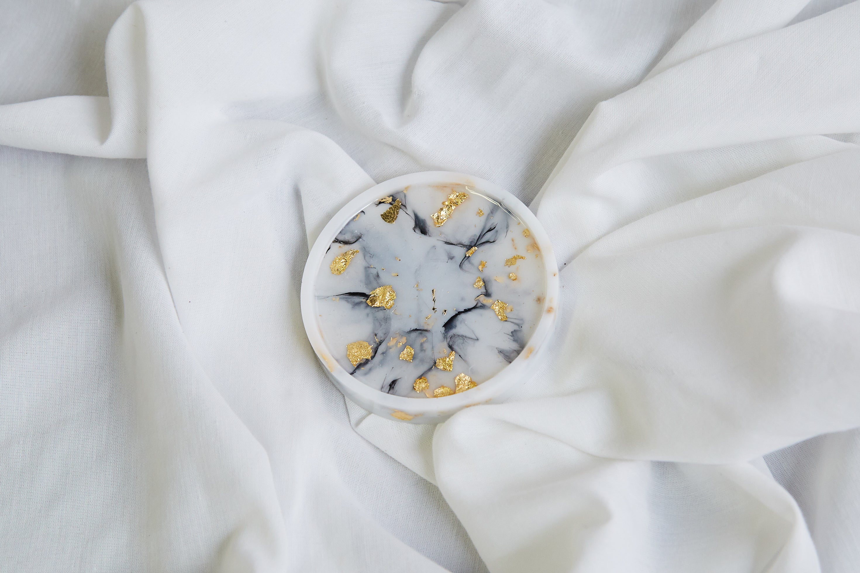 Round Marble Tray